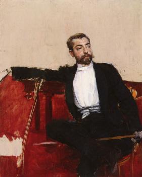 Giovanni Boldini : A Portrait of John Singer Sargent, L'uomo Dallo Sparato